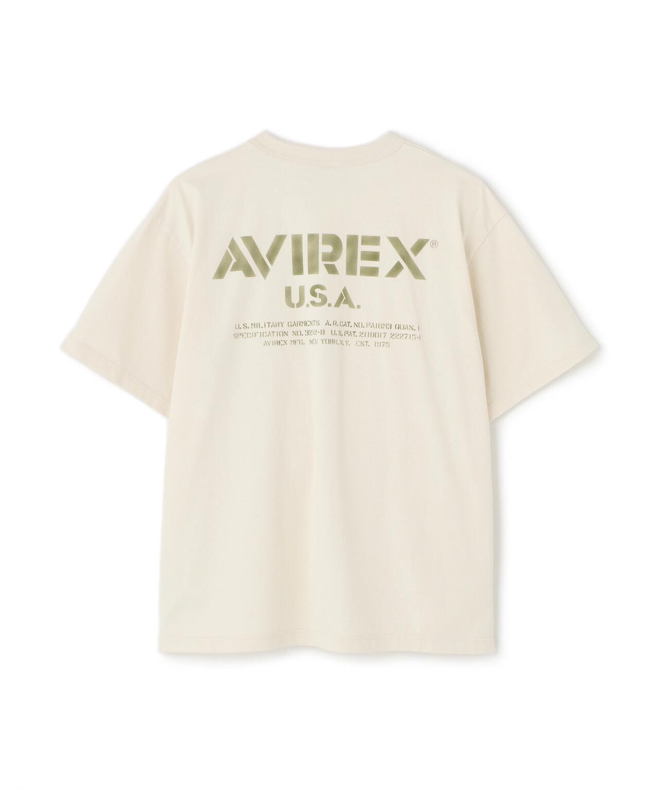 MIL. STENCIL OFFICIAL LOGO T-SHIRT / ステンシル オフィシャルロゴ 半袖Tシャツ