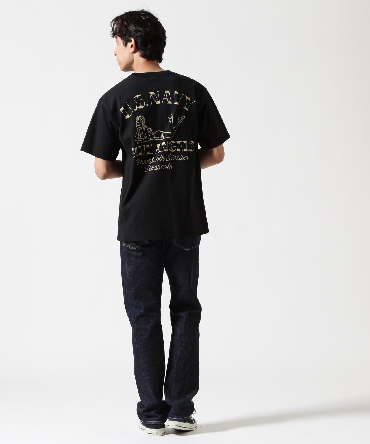 《WEB&DEPOT限定》PINUP GIRL T-SHIRT "BLUE ANGELS"