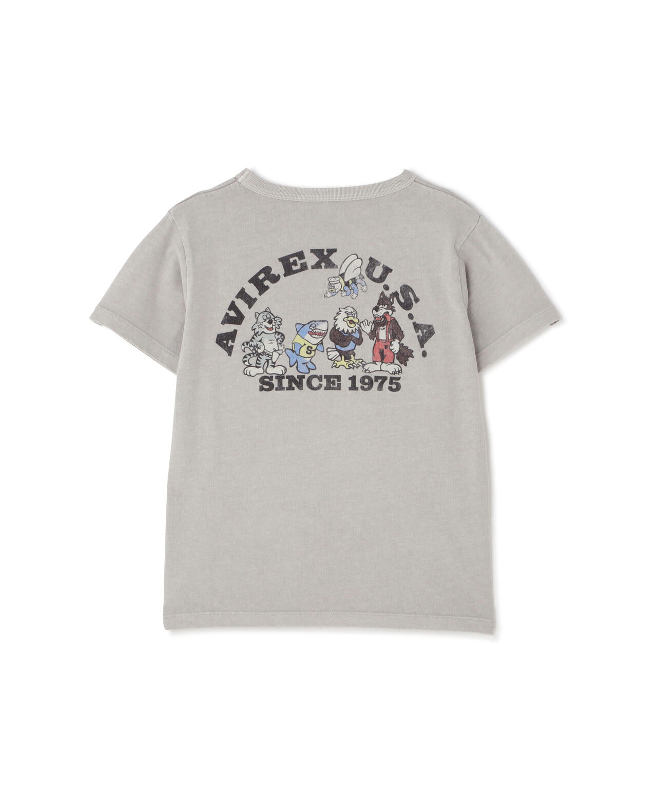 《KID'S/キッズ》FADE WASH PRINT T-SHIRT / フェイドウォッシュ プリント 半袖Tシャツ / AVIREX /