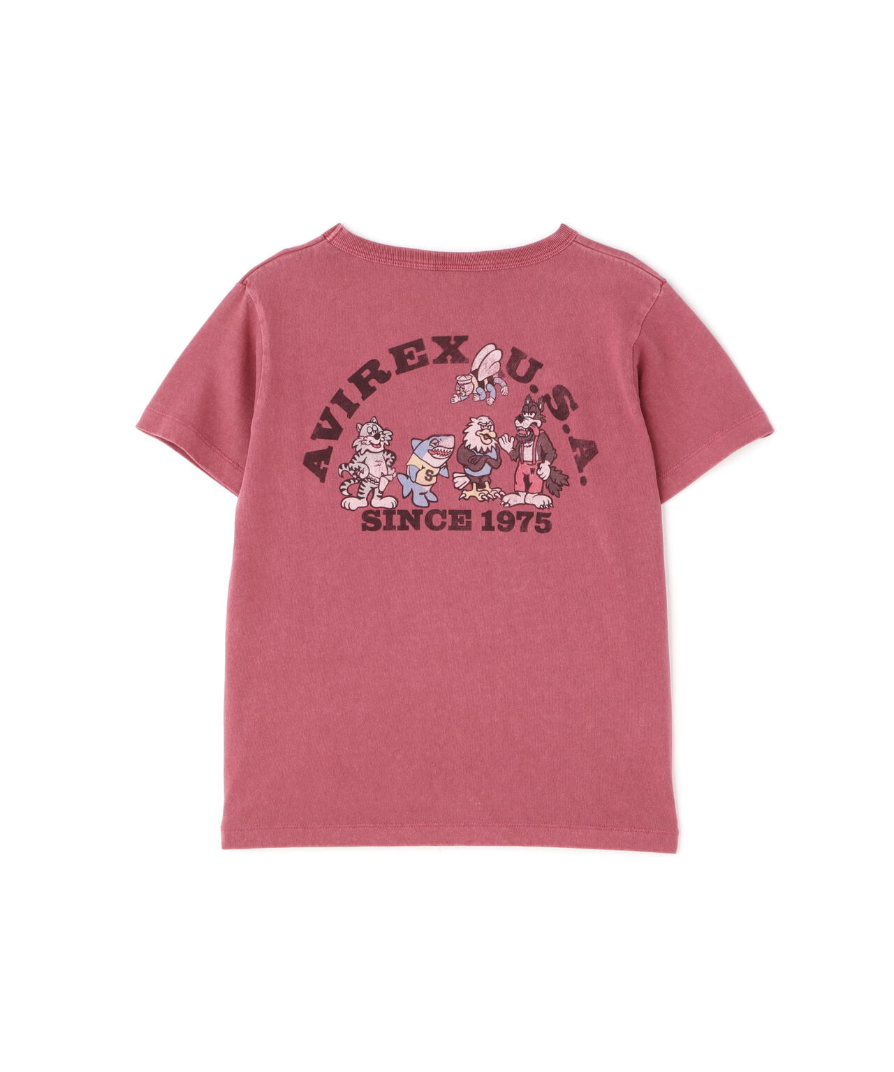 《KID'S/キッズ》FADE WASH PRINT T-SHIRT / フェイドウォッシュ プリント 半袖Tシャツ / AVIREX /