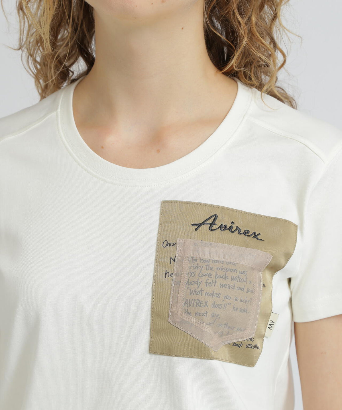 《WOMEN'S》MILITARY ORGANDY POCKET T-SHIRT/ミリタリーオーガンジーポケットTシャツ