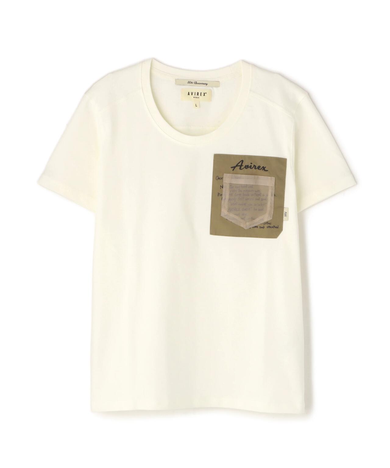 《WOMEN'S》MILITARY ORGANDY POCKET T-SHIRT/ミリタリーオーガンジーポケットTシャツ