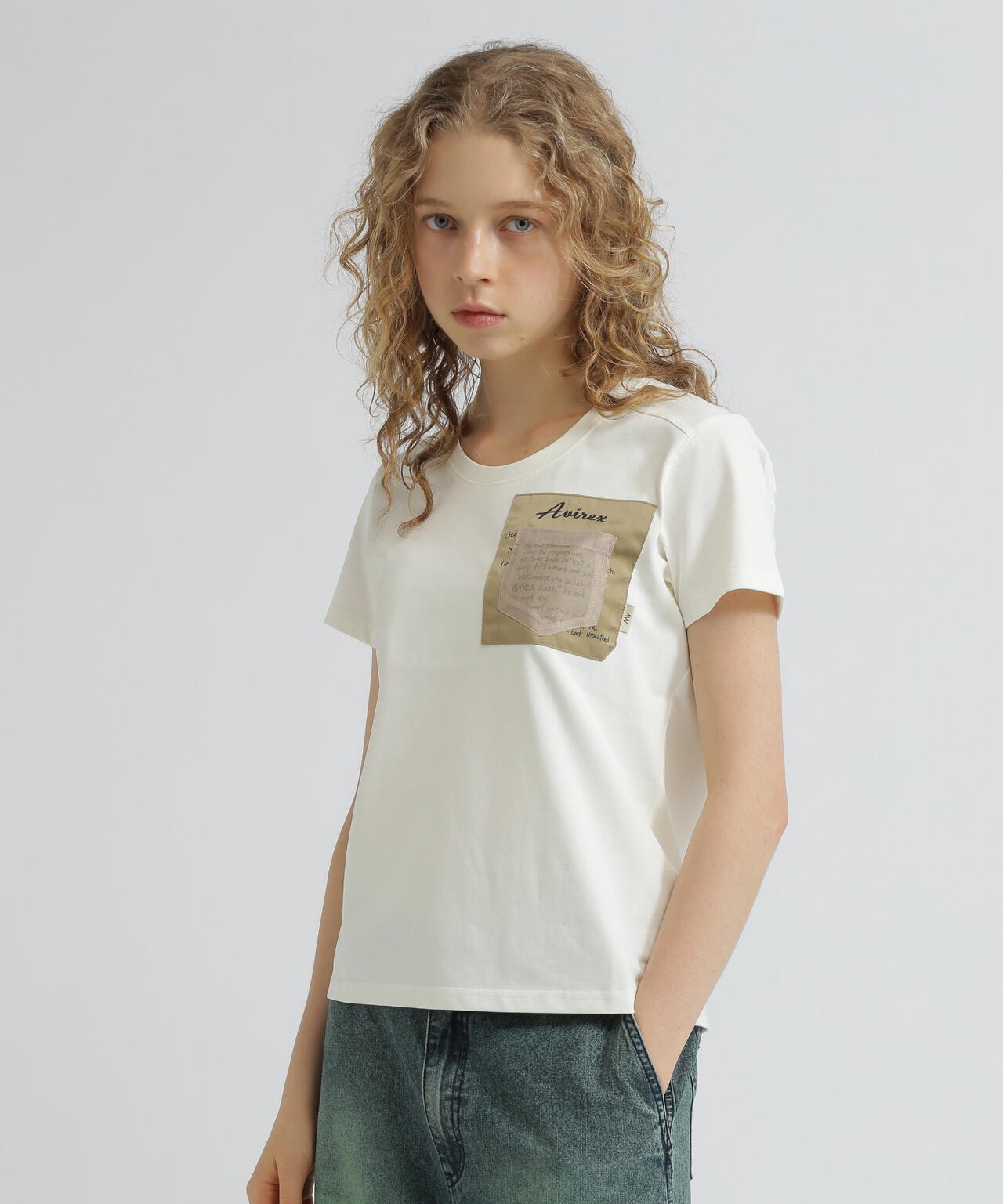 《WOMEN'S》MILITARY ORGANDY POCKET T-SHIRT/ミリタリーオーガンジーポケットTシャツ