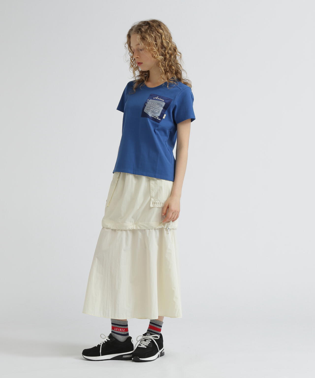 《WOMEN'S》MILITARY ORGANDY POCKET T-SHIRT/ミリタリーオーガンジーポケットTシャツ
