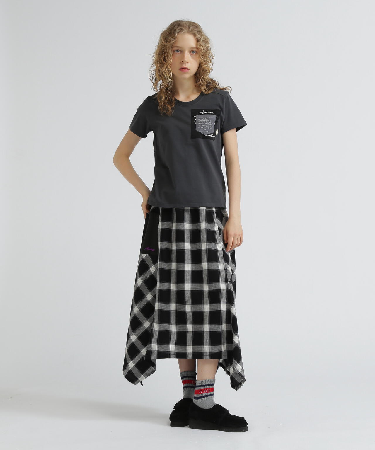 《WOMEN'S》MILITARY ORGANDY POCKET T-SHIRT/ミリタリーオーガンジーポケットTシャツ