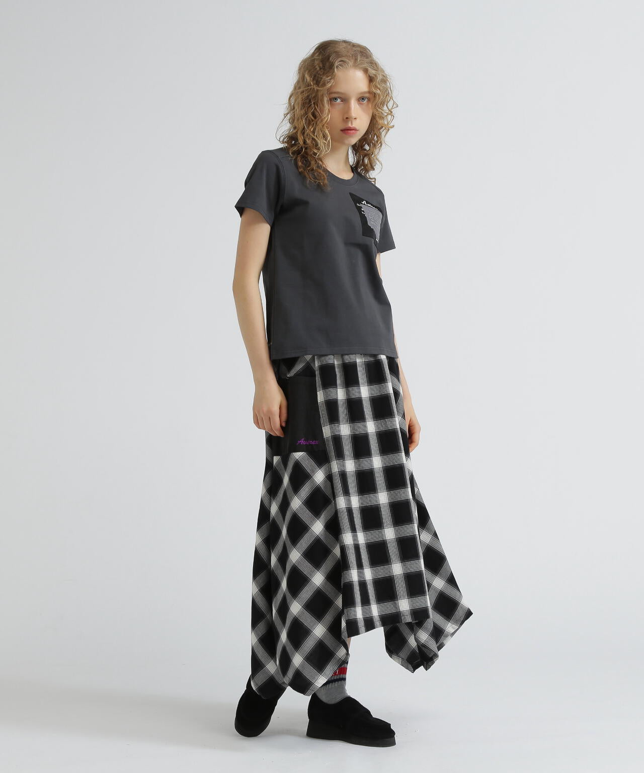 《WOMEN'S》MILITARY ORGANDY POCKET T-SHIRT/ミリタリーオーガンジーポケットTシャツ