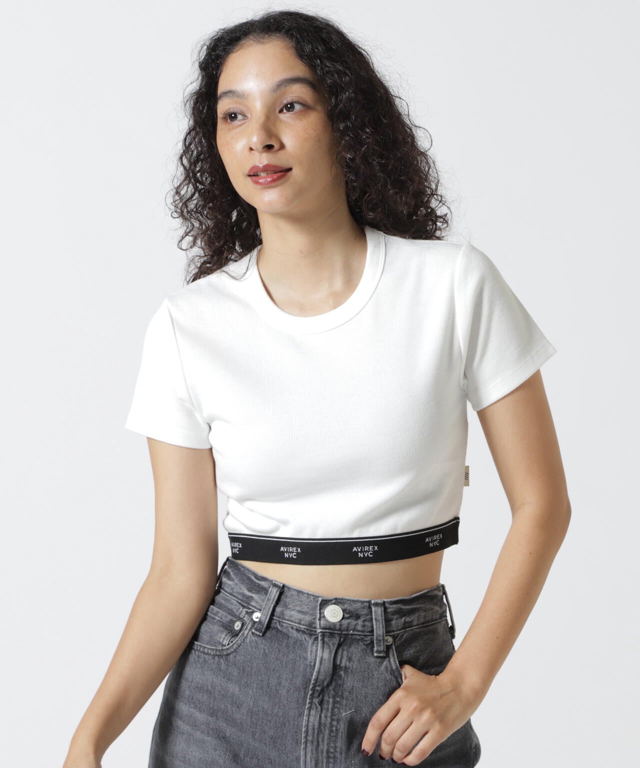 S/S LOGO RUBBER TAPE TOPS/ロゴラバーテープトップス