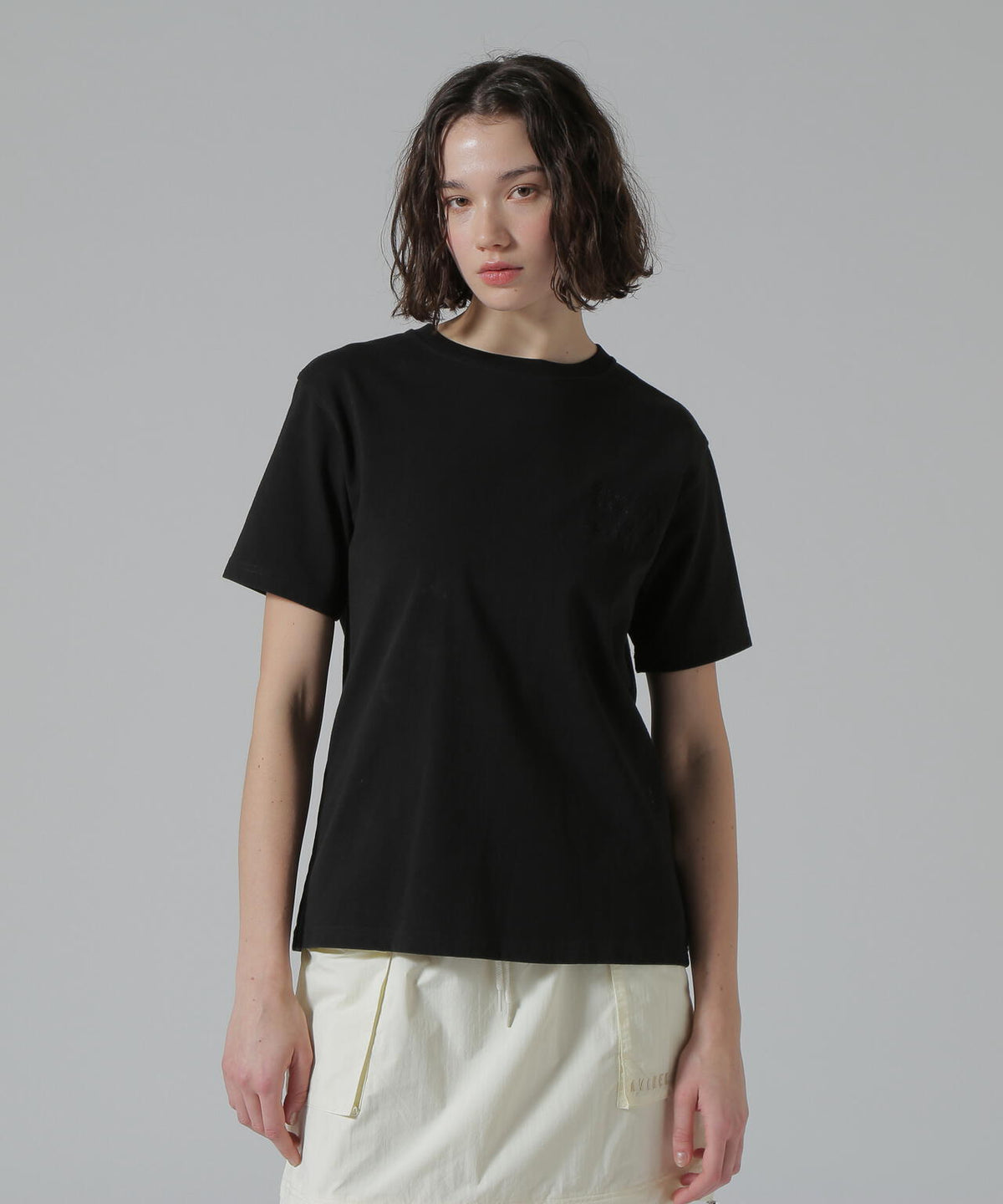 《50th Anniversary》LEATHER PATCHED VARSITY T-SHIRT/レザーパッチド バーシティーTシャツ