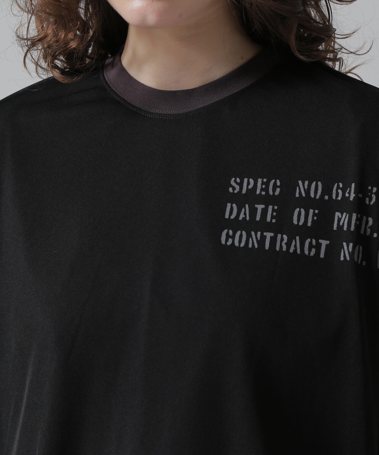 《WOMAN/直営店限定》SHEER LAYERED PRINT T-SHIRT/シアーレイヤード プリントTシャツ