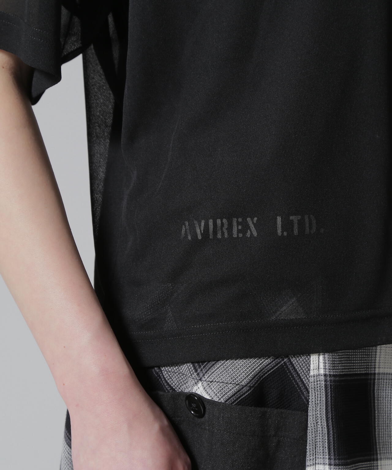 《WOMAN/直営店限定》SHEER LAYERED PRINT T-SHIRT/シアーレイヤード プリントTシャツ