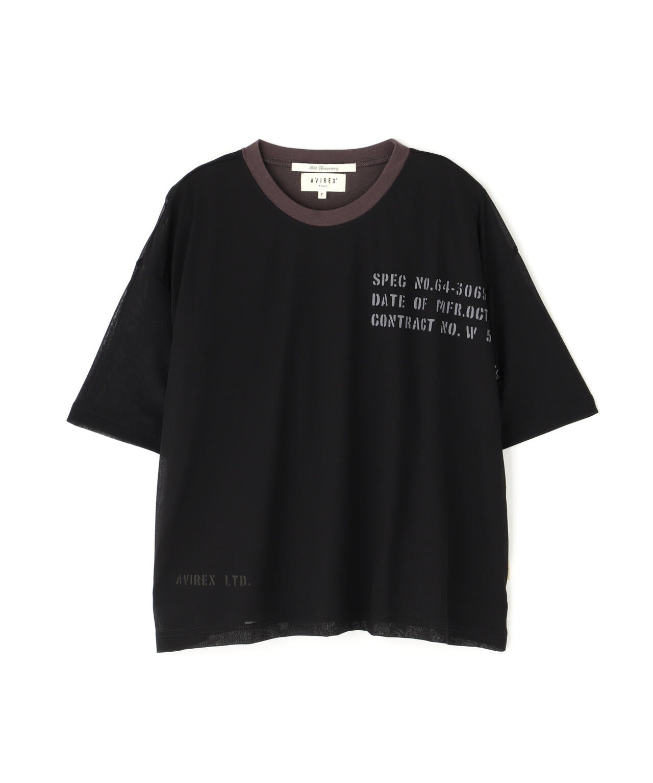 《WOMAN/直営店限定》SHEER LAYERED PRINT T-SHIRT/シアーレイヤード プリントTシャツ