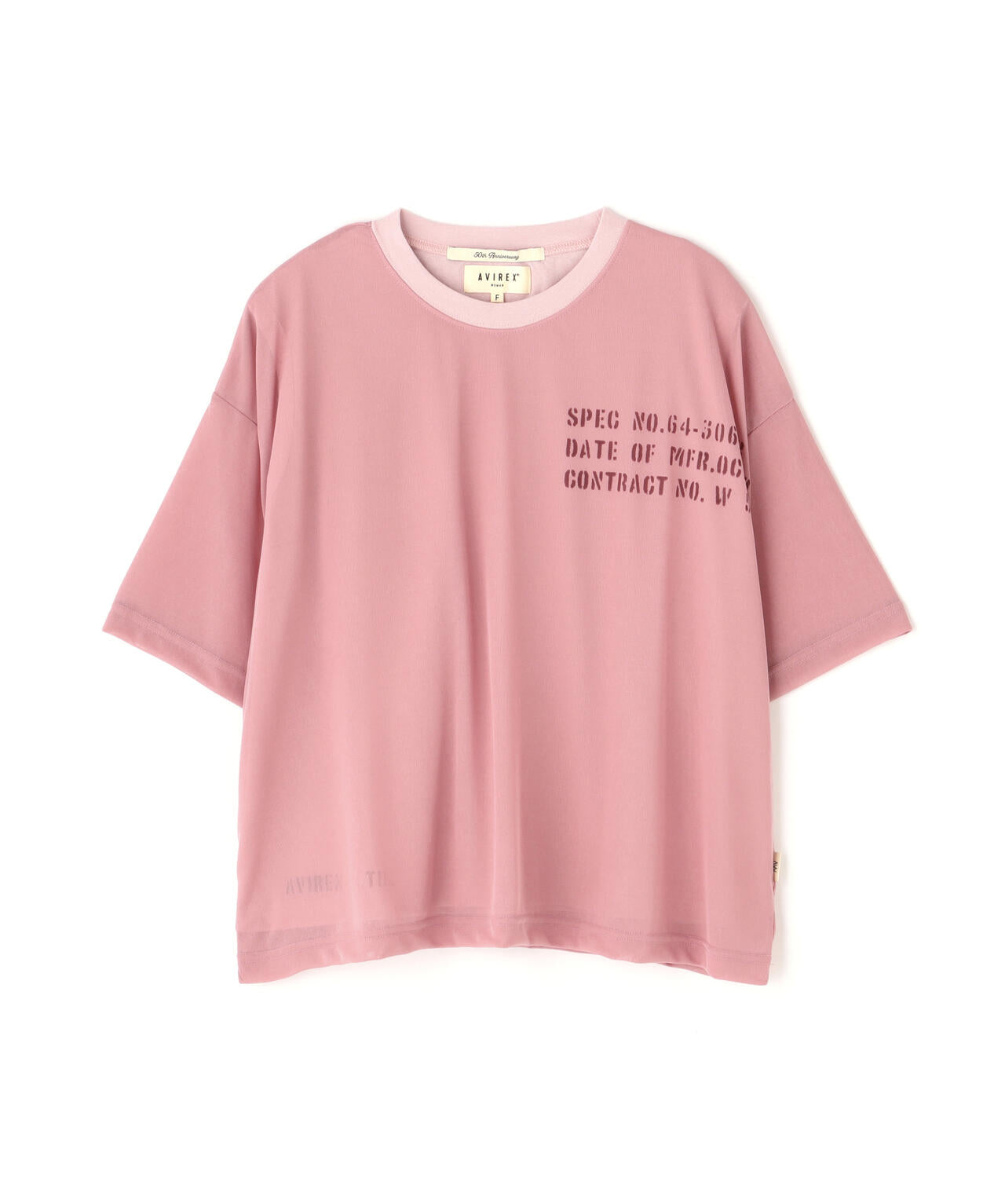 《WOMAN/直営店限定》SHEER LAYERED PRINT T-SHIRT/シアーレイヤード プリントTシャツ