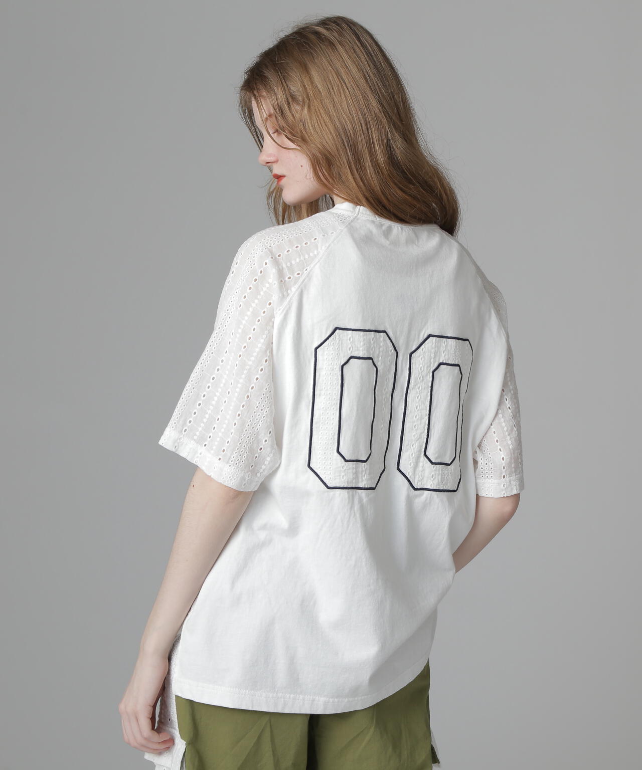 《WEB LIMITED Belle LINE》LACE NUMBERING T-SHIRT/レースナンバリングTシャツ