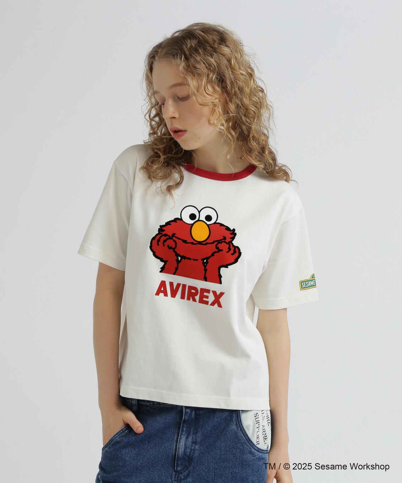 《SESAME STREET meets AVIREX》RINGER T-SHIRT