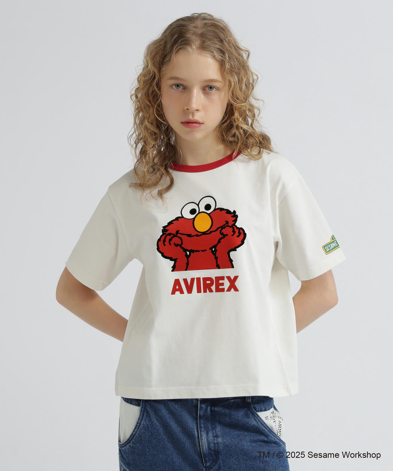 《SESAME STREET meets AVIREX》RINGER T-SHIRT