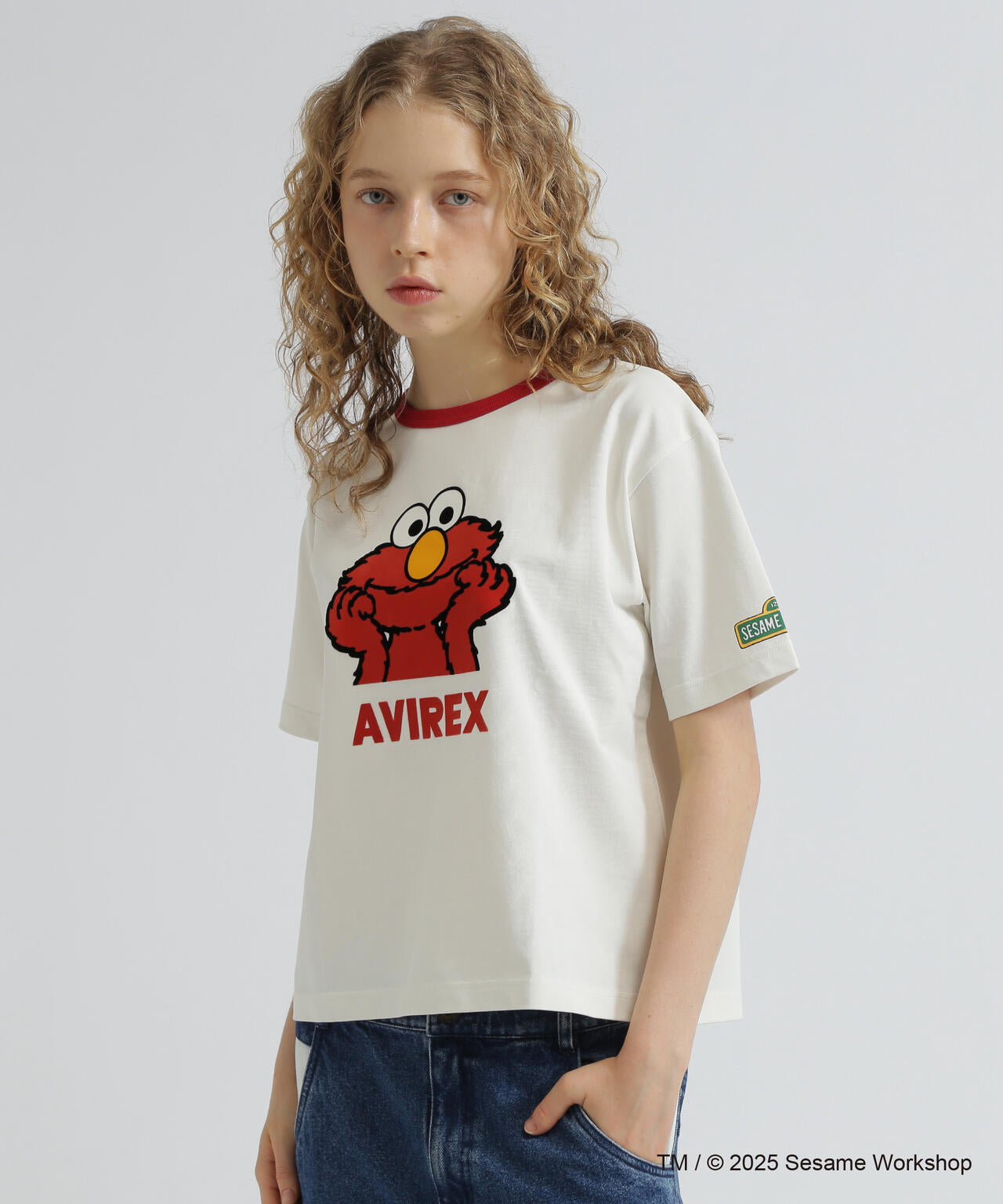 《SESAME STREET meets AVIREX》RINGER T-SHIRT