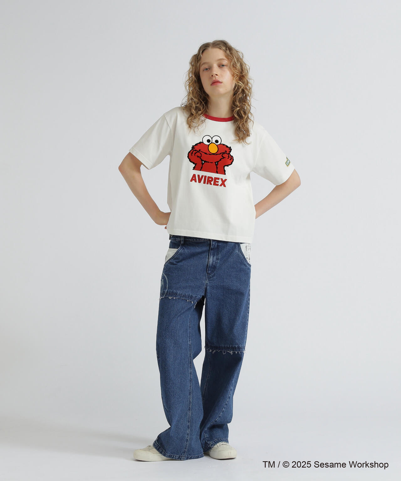 《SESAME STREET meets AVIREX》RINGER T-SHIRT