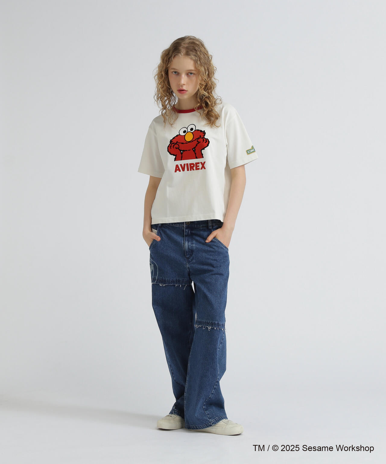 《SESAME STREET meets AVIREX》RINGER T-SHIRT