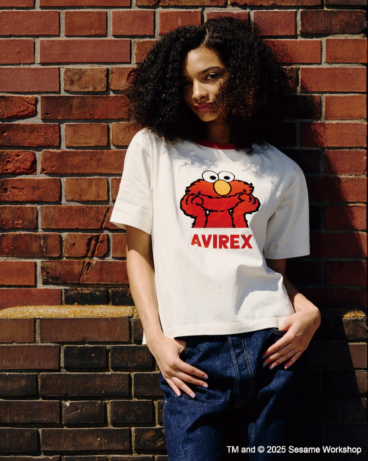 《SESAME STREET meets AVIREX》RINGER T-SHIRT