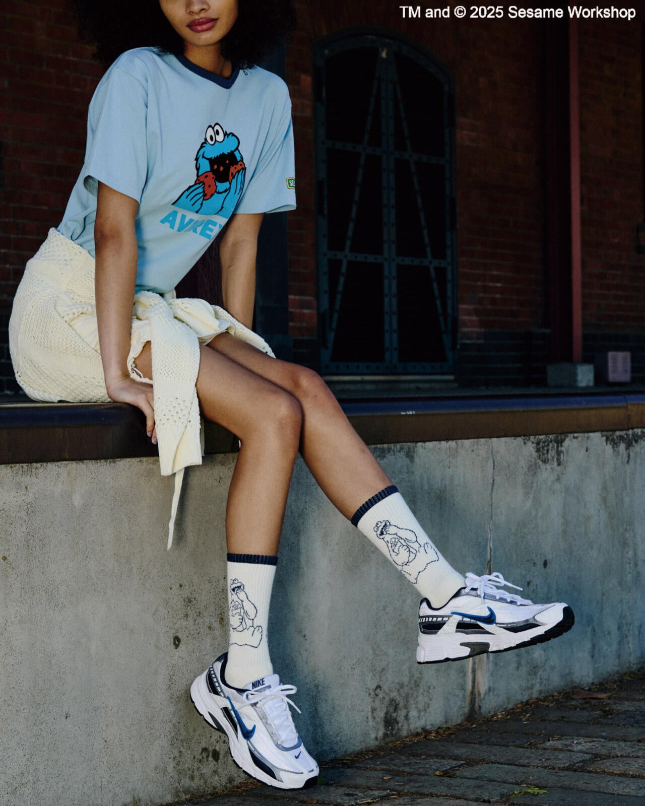 《SESAME STREET meets AVIREX》RINGER T-SHIRT