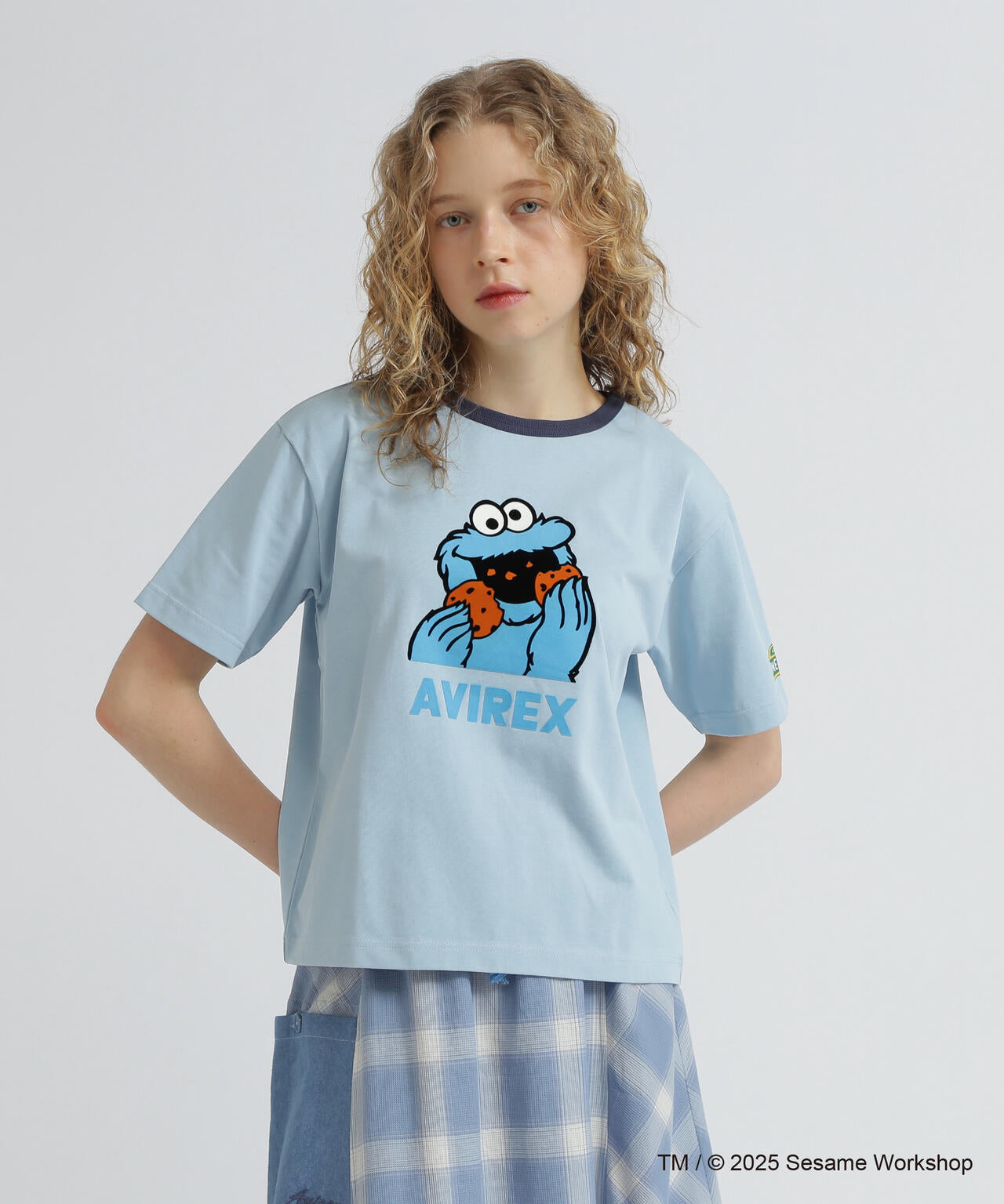 《SESAME STREET meets AVIREX》RINGER T-SHIRT