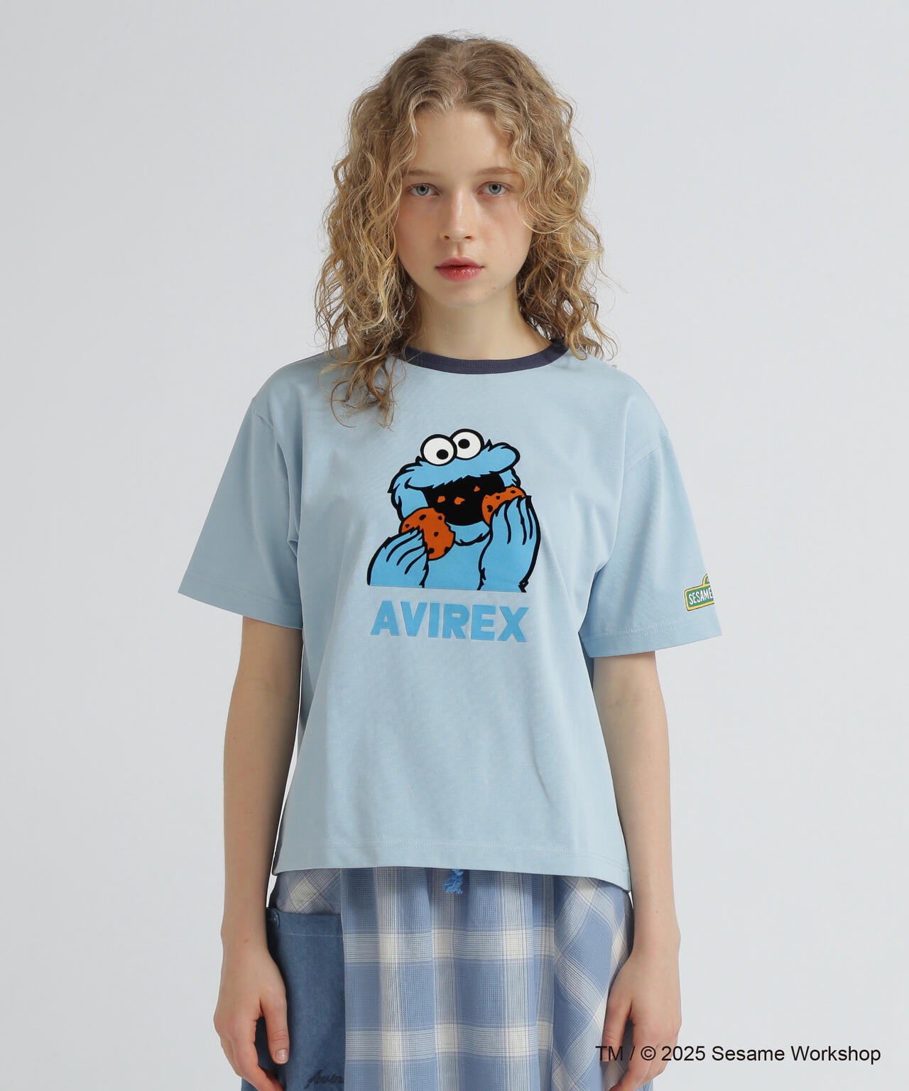 《SESAME STREET meets AVIREX》RINGER T-SHIRT