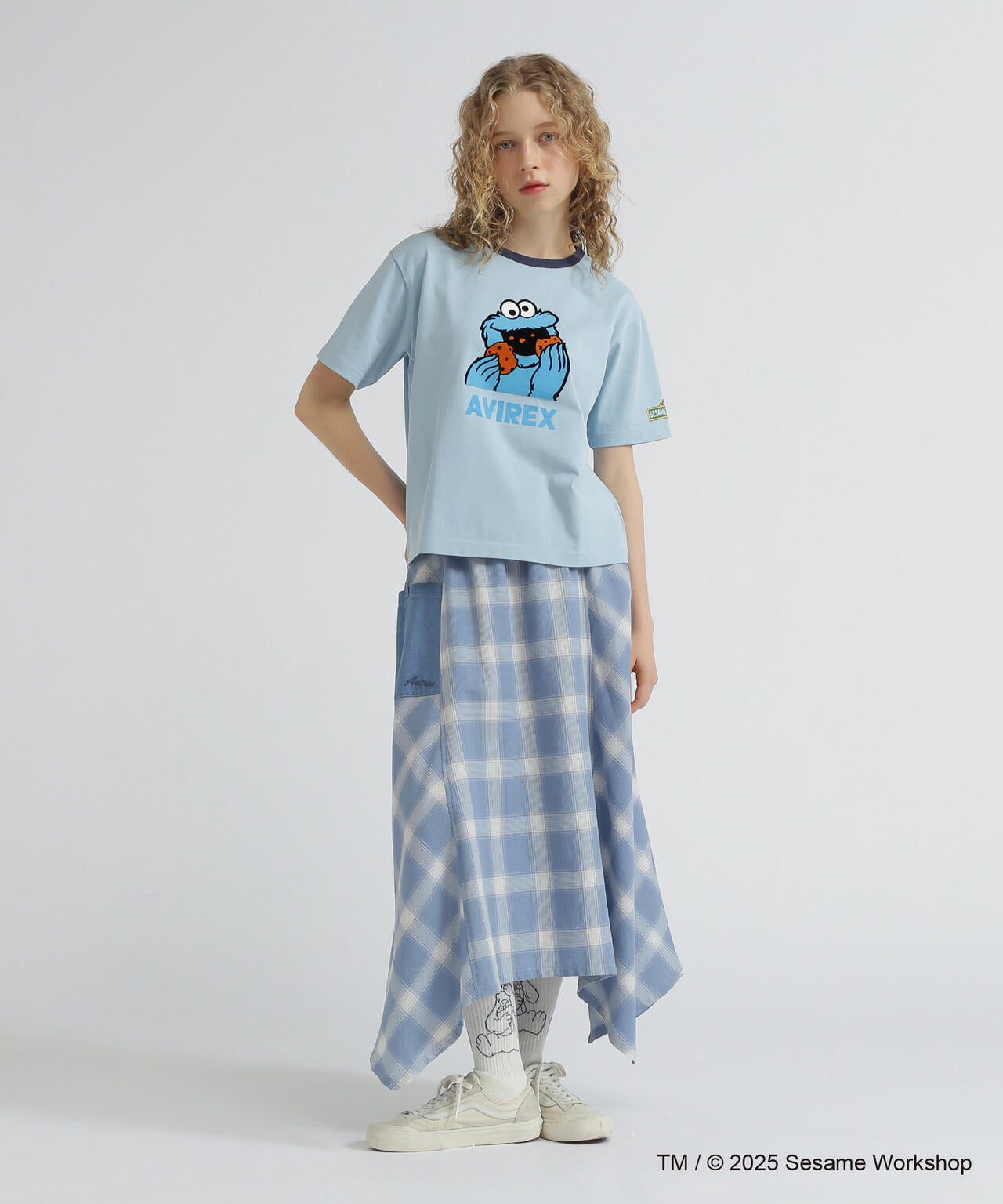 《SESAME STREET meets AVIREX》RINGER T-SHIRT