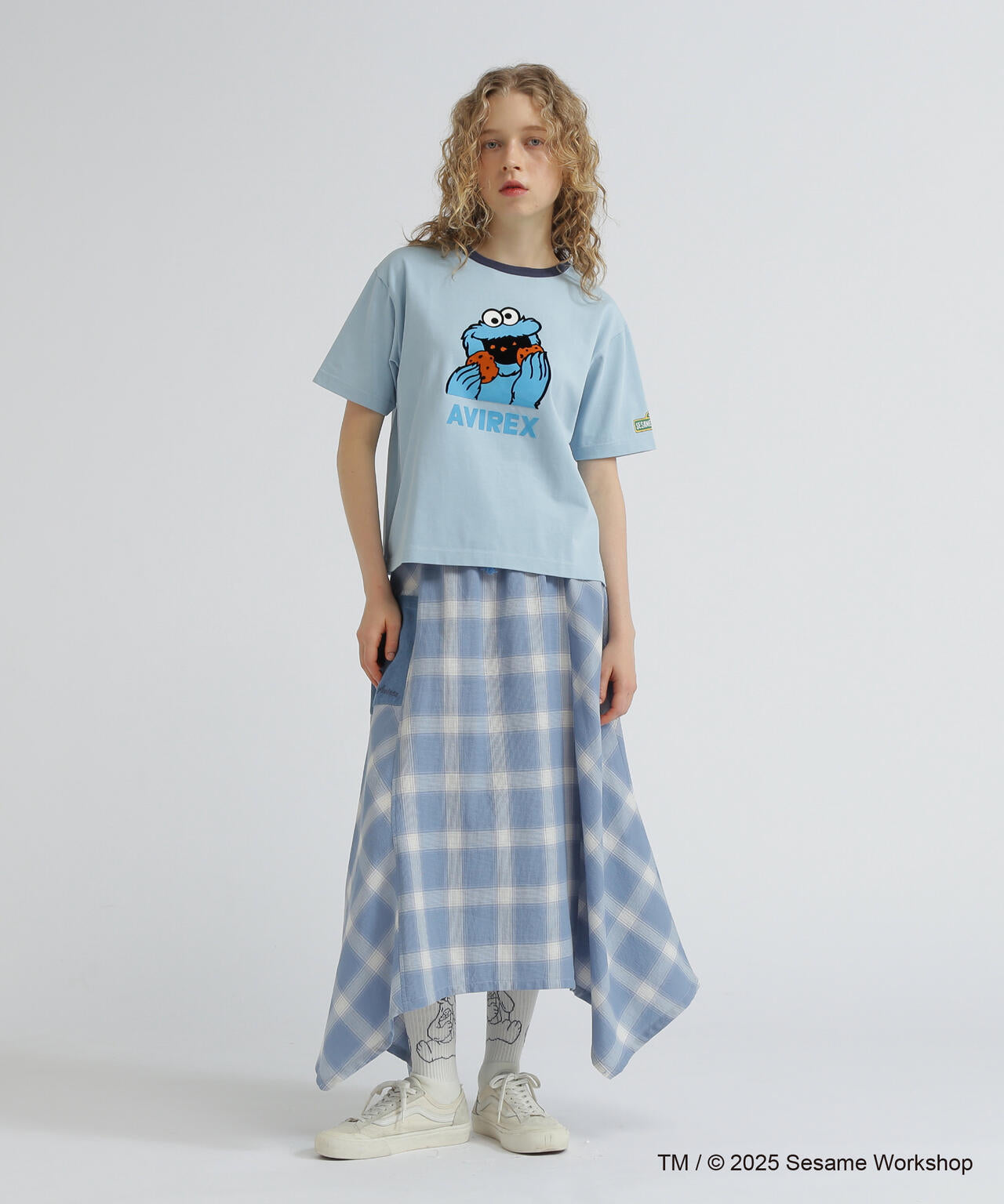 《SESAME STREET meets AVIREX》RINGER T-SHIRT