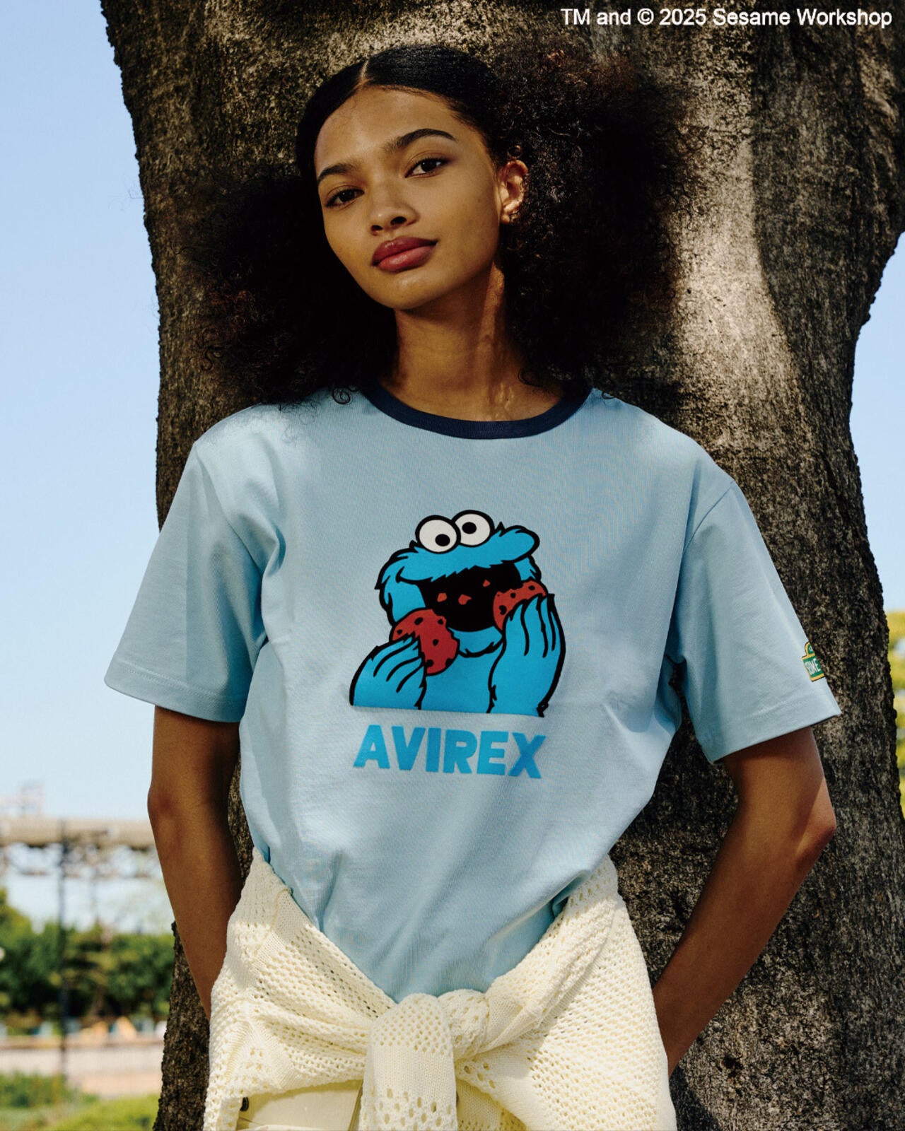 《SESAME STREET meets AVIREX》RINGER T-SHIRT