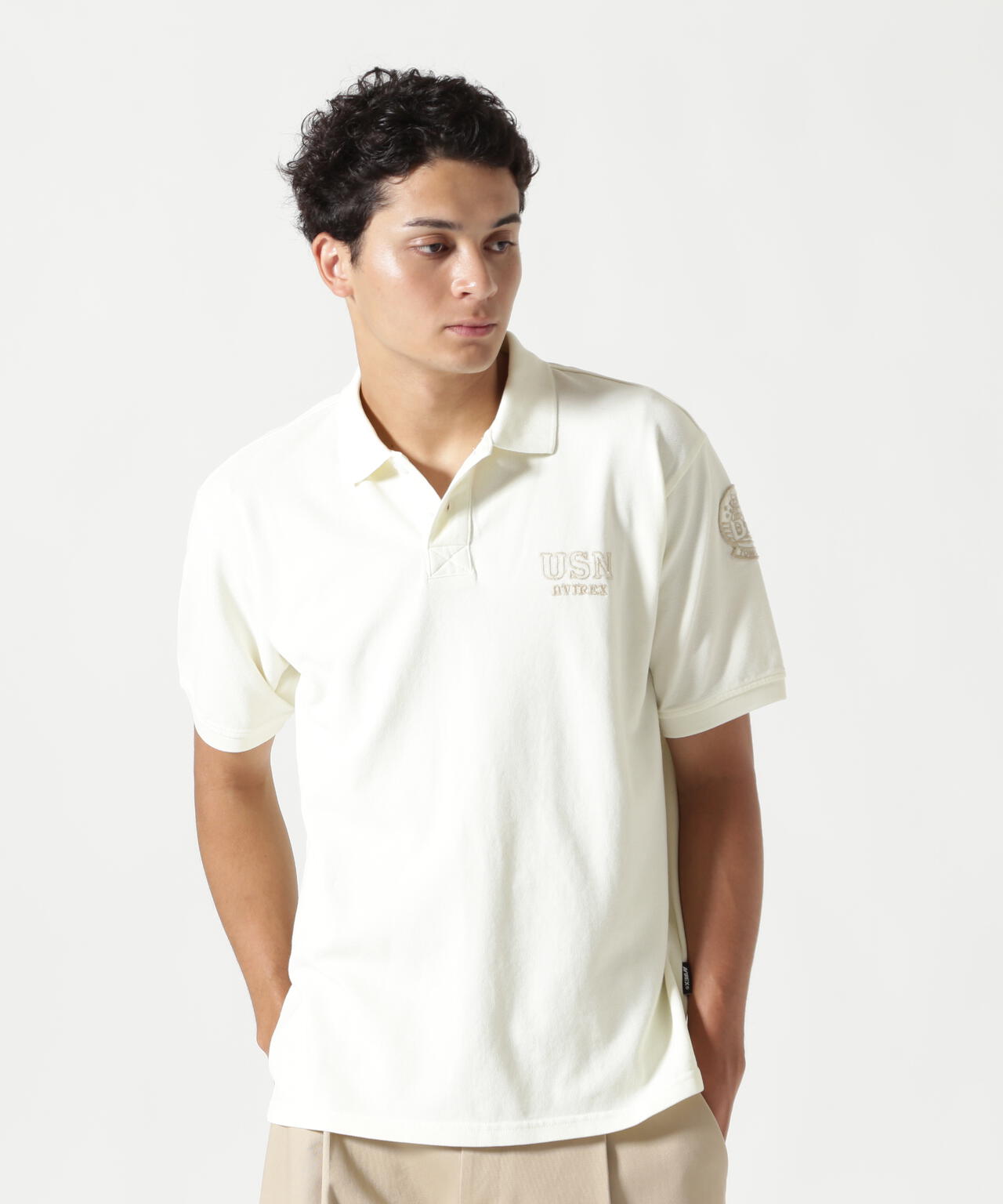 FADE WASH LAST CRUISE EMB POLO SHIRT / フェイドウォッシ ラストクルーズ 刺繍 ポロシャツ