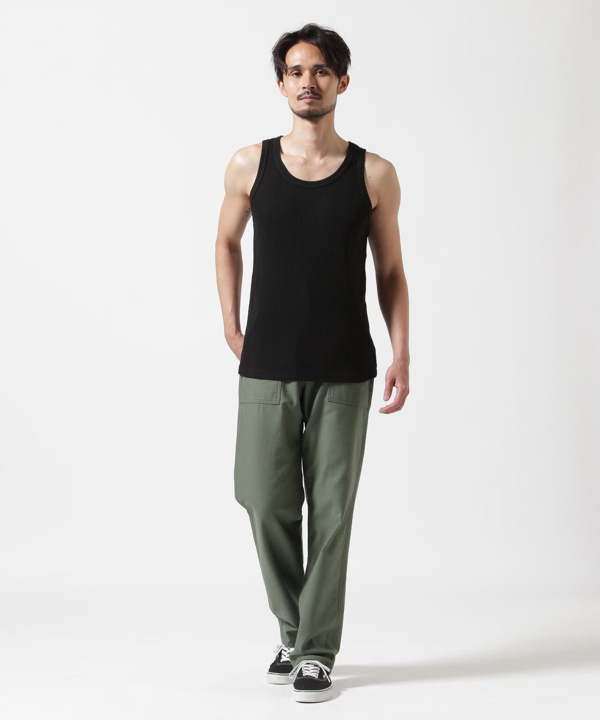 《直営店限定》RANDOM RIB TANK TOP / ランダムリブ タンクトップ