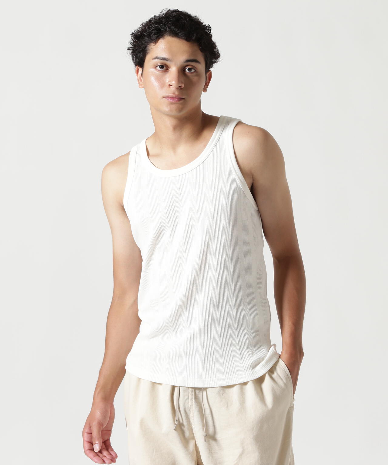 《直営店限定》RANDOM RIB TANK TOP / ランダムリブ タンクトップ