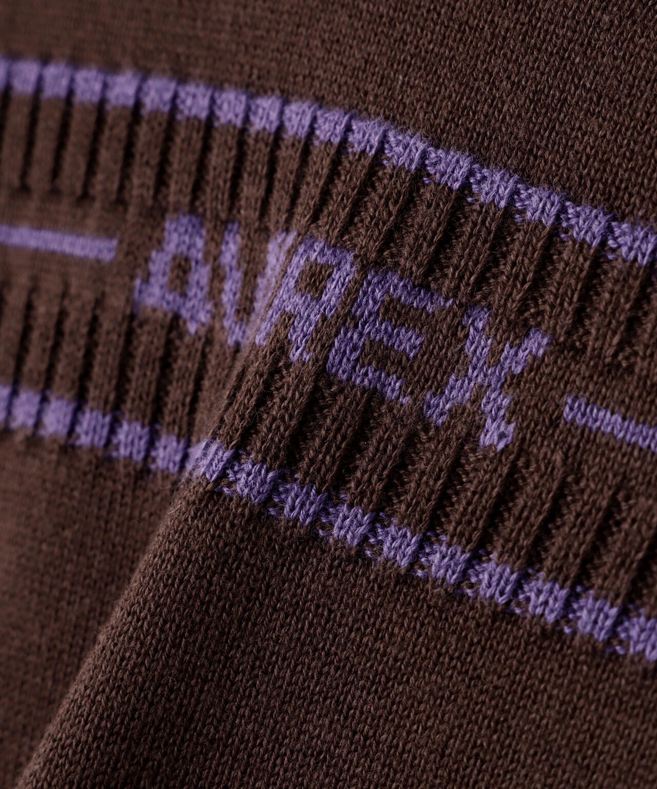 COLOR LINE BACK LOGO KNIT TOPS/カラーライン バックロゴトップス