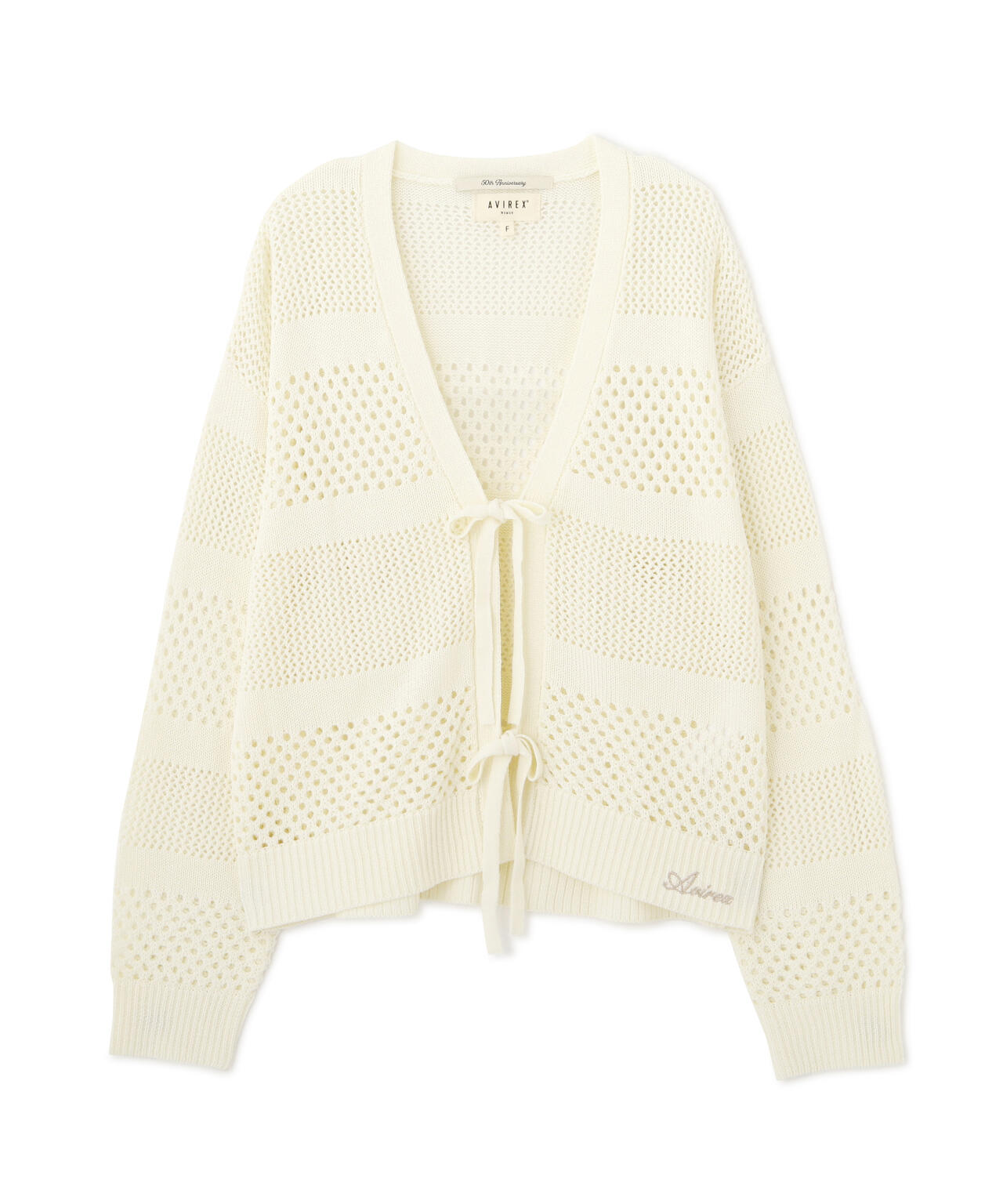 《直営店限定》MACRAME RIBBON KNIT CARDIGAN/マクラメリボンニットカーディガン