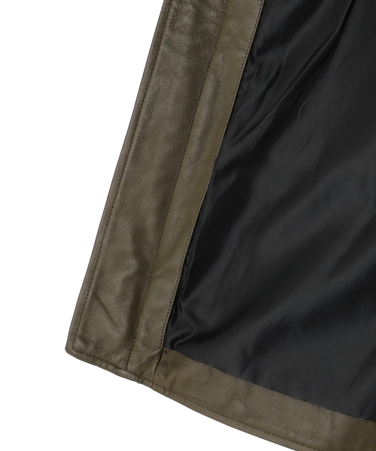 LEATHER MILITARY RIDERS JACKET/レザー ミリタリー ライダース