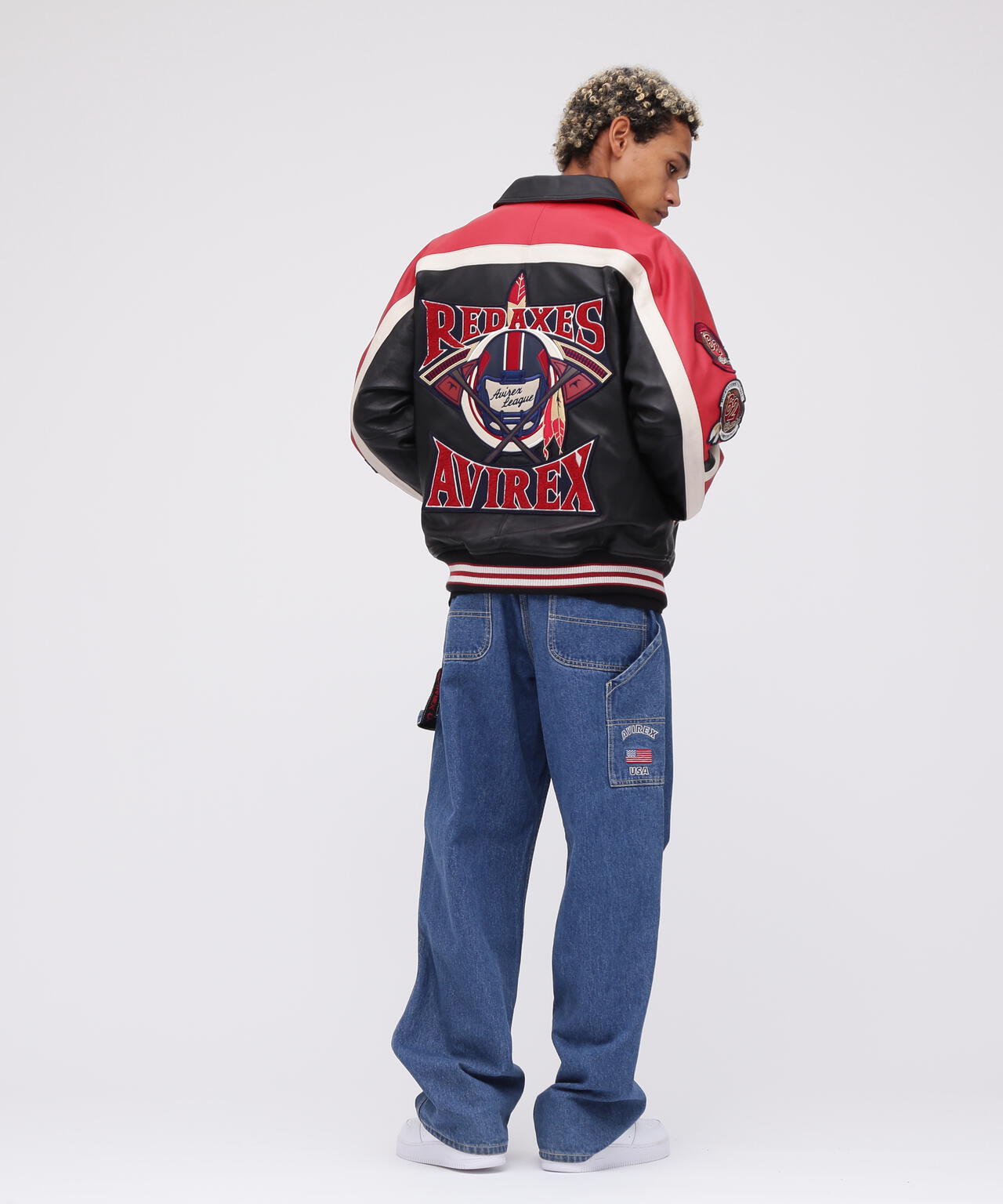 VARSITY JACKET RED AXES / バーシティジャケット レッドアクシズ / AVIREX / アヴィレックス