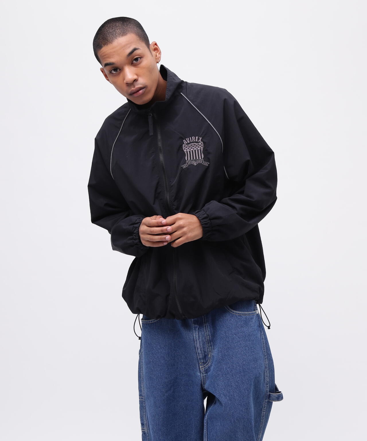 NYLON PIPING STAND JACKET / ナイロン パイピング スタンドジャケット / AVIREX / アヴィレックス
