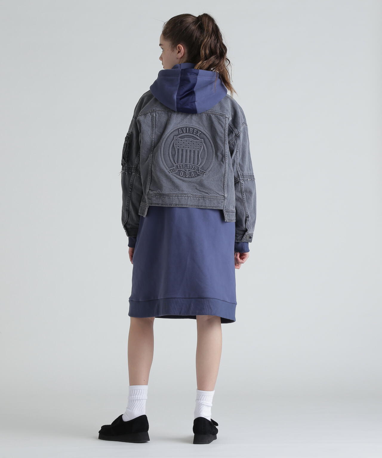 L/S EMBOSSING DENIM JACKET/エンボス デニムジャケット