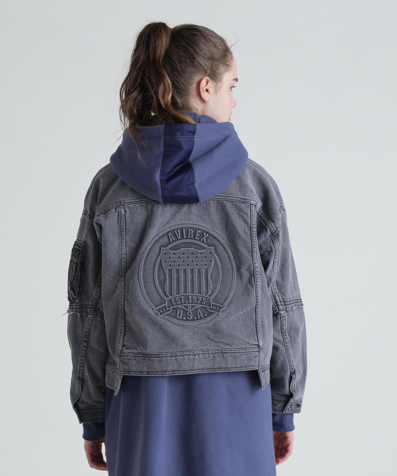 L/S EMBOSSING DENIM JACKET/エンボス デニムジャケット