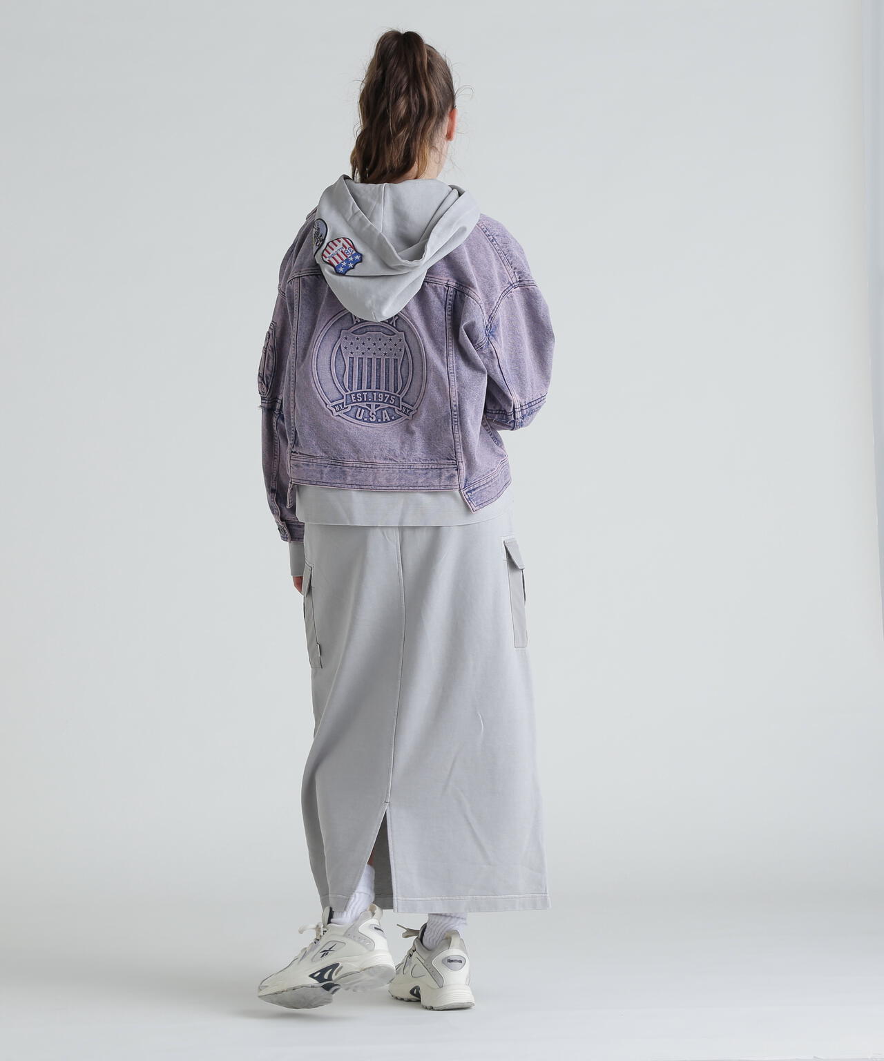 L/S EMBOSSING DENIM JACKET/エンボス デニムジャケット