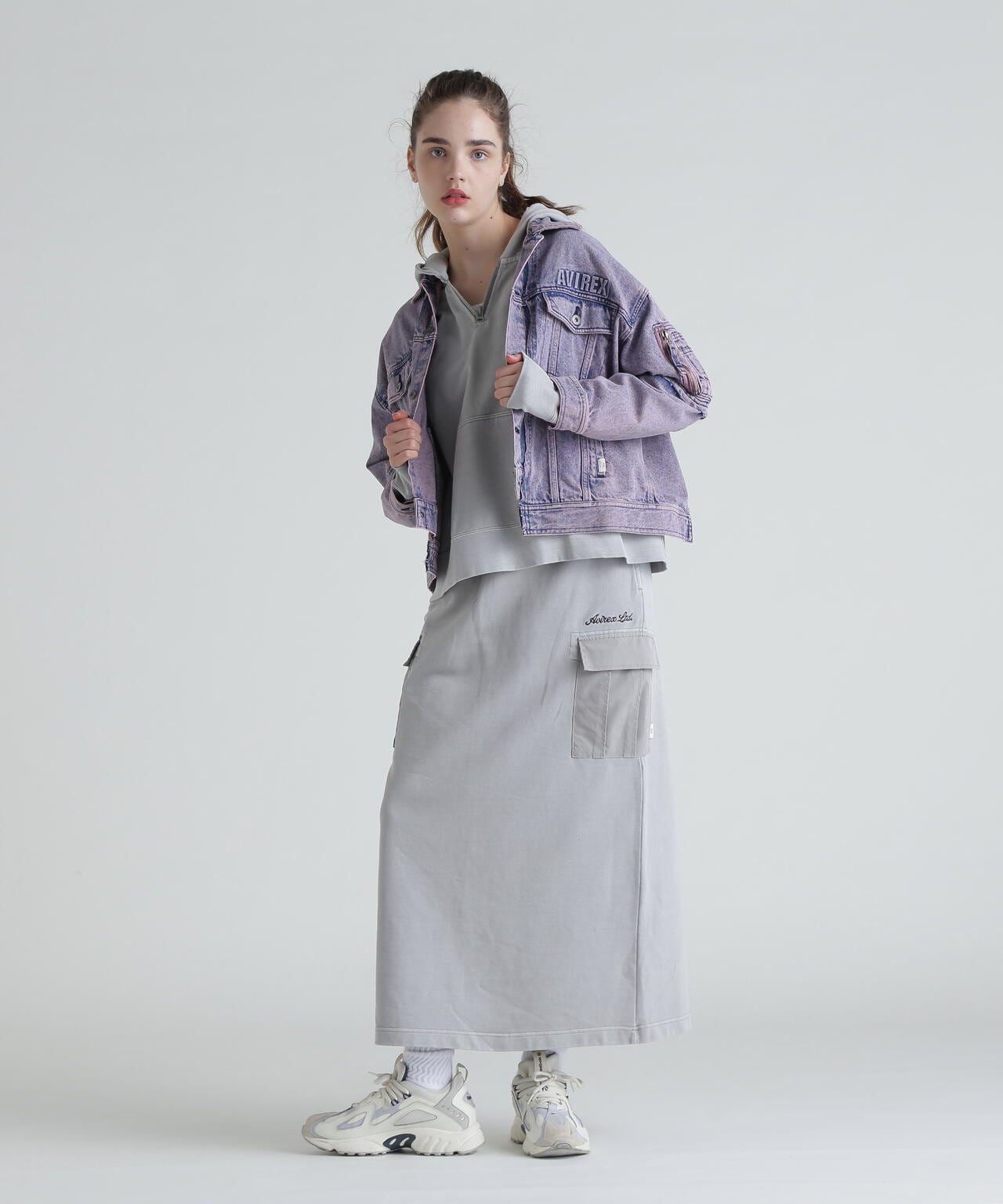 L/S EMBOSSING DENIM JACKET/エンボス デニムジャケット