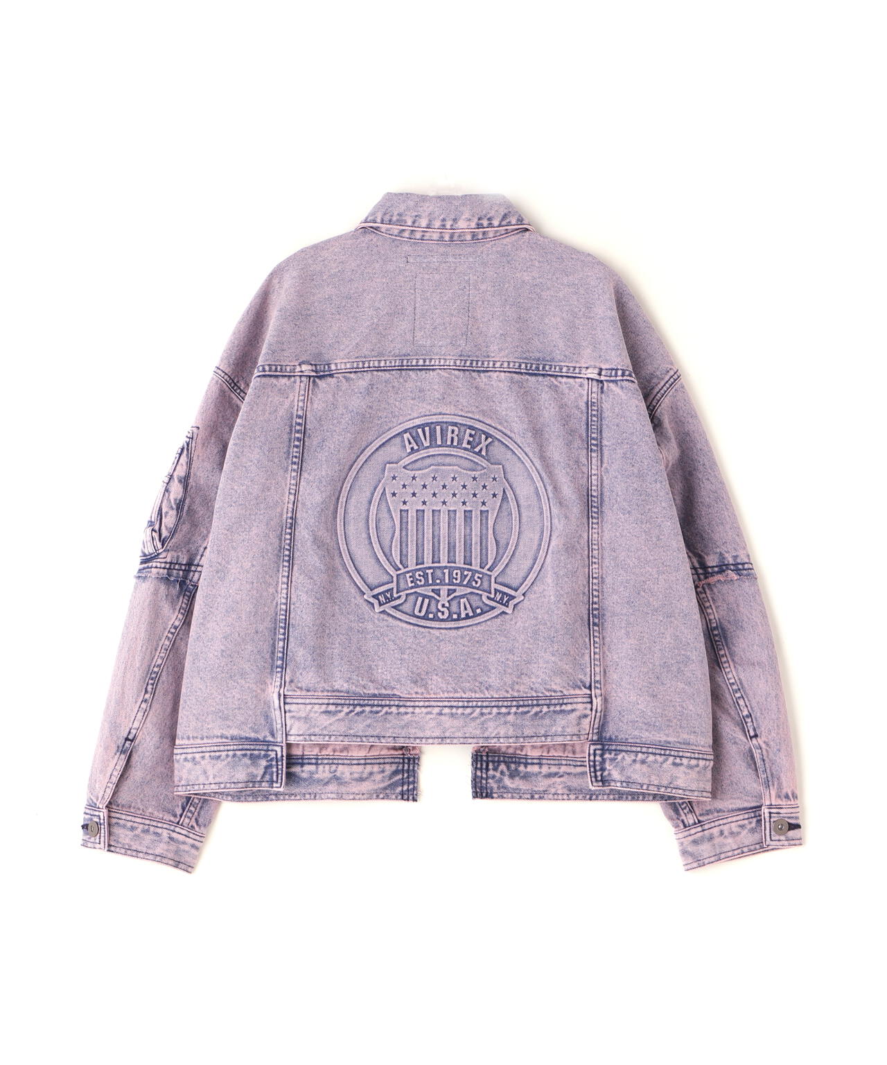 L/S EMBOSSING DENIM JACKET/エンボス デニムジャケット