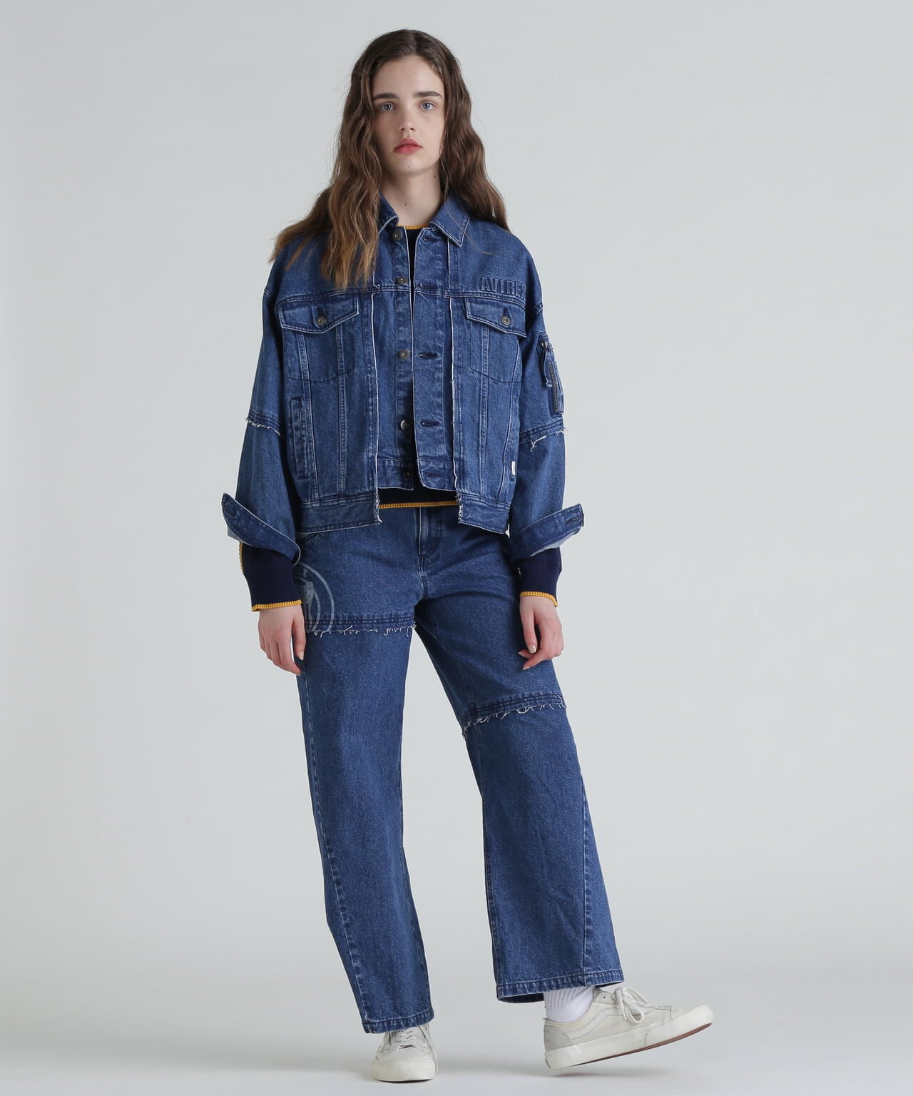 L/S EMBOSSING DENIM JACKET/エンボス デニムジャケット