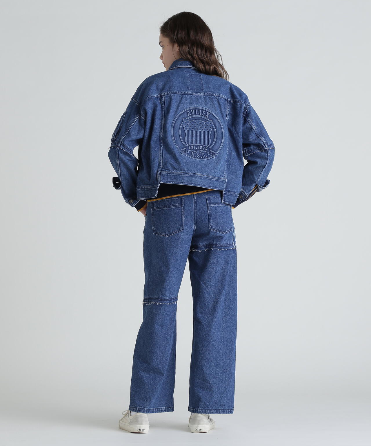 L/S EMBOSSING DENIM JACKET/エンボス デニムジャケット