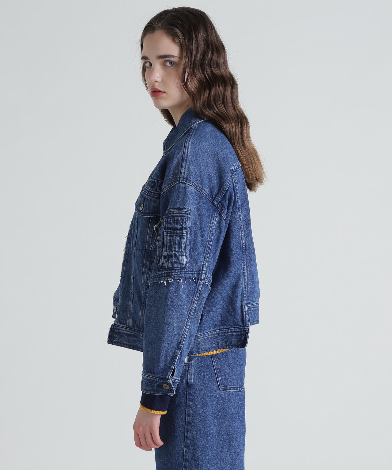 L/S EMBOSSING DENIM JACKET/エンボス デニムジャケット