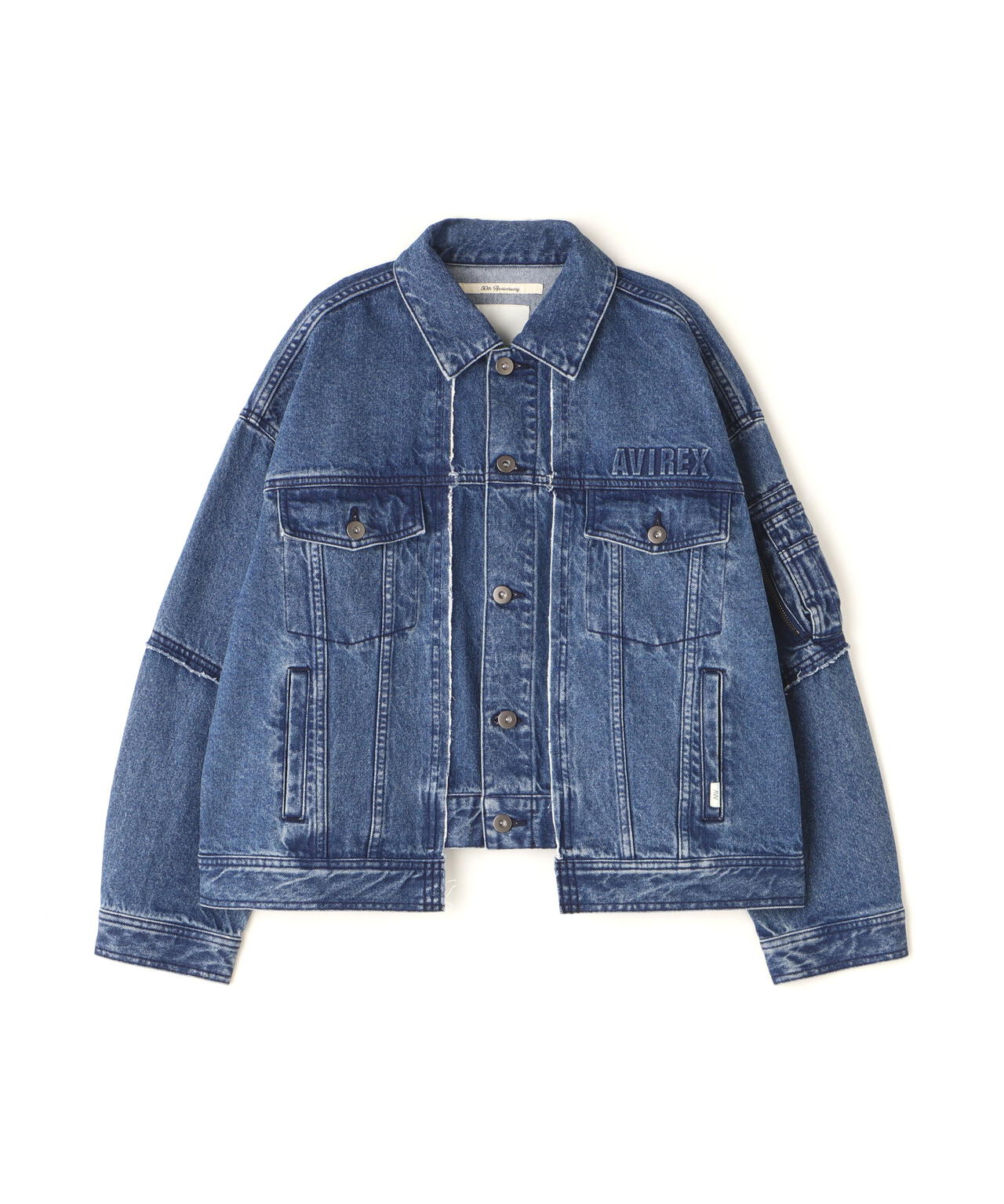 L/S EMBOSSING DENIM JACKET/エンボス デニムジャケット