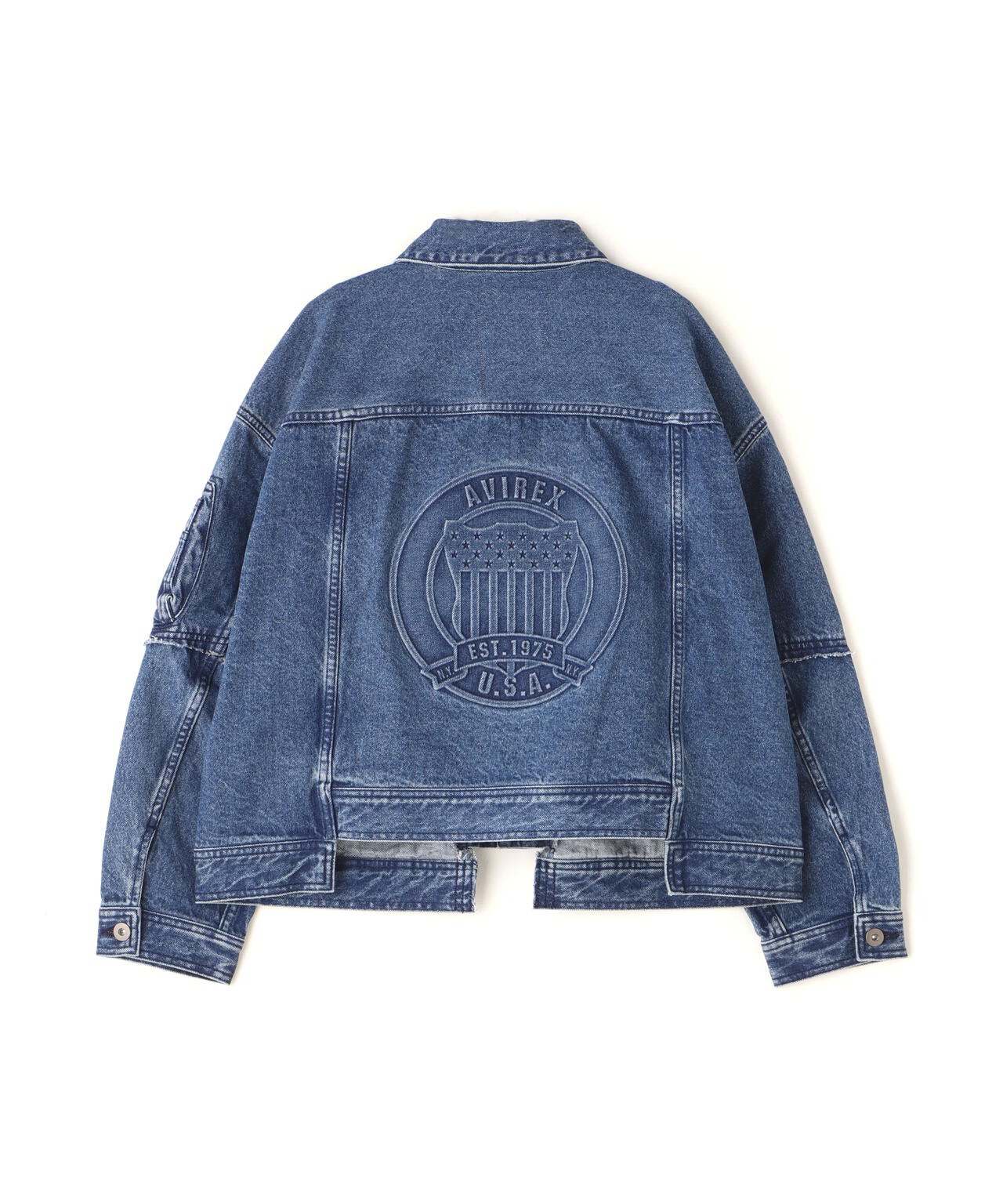 L/S EMBOSSING DENIM JACKET/エンボス デニムジャケット