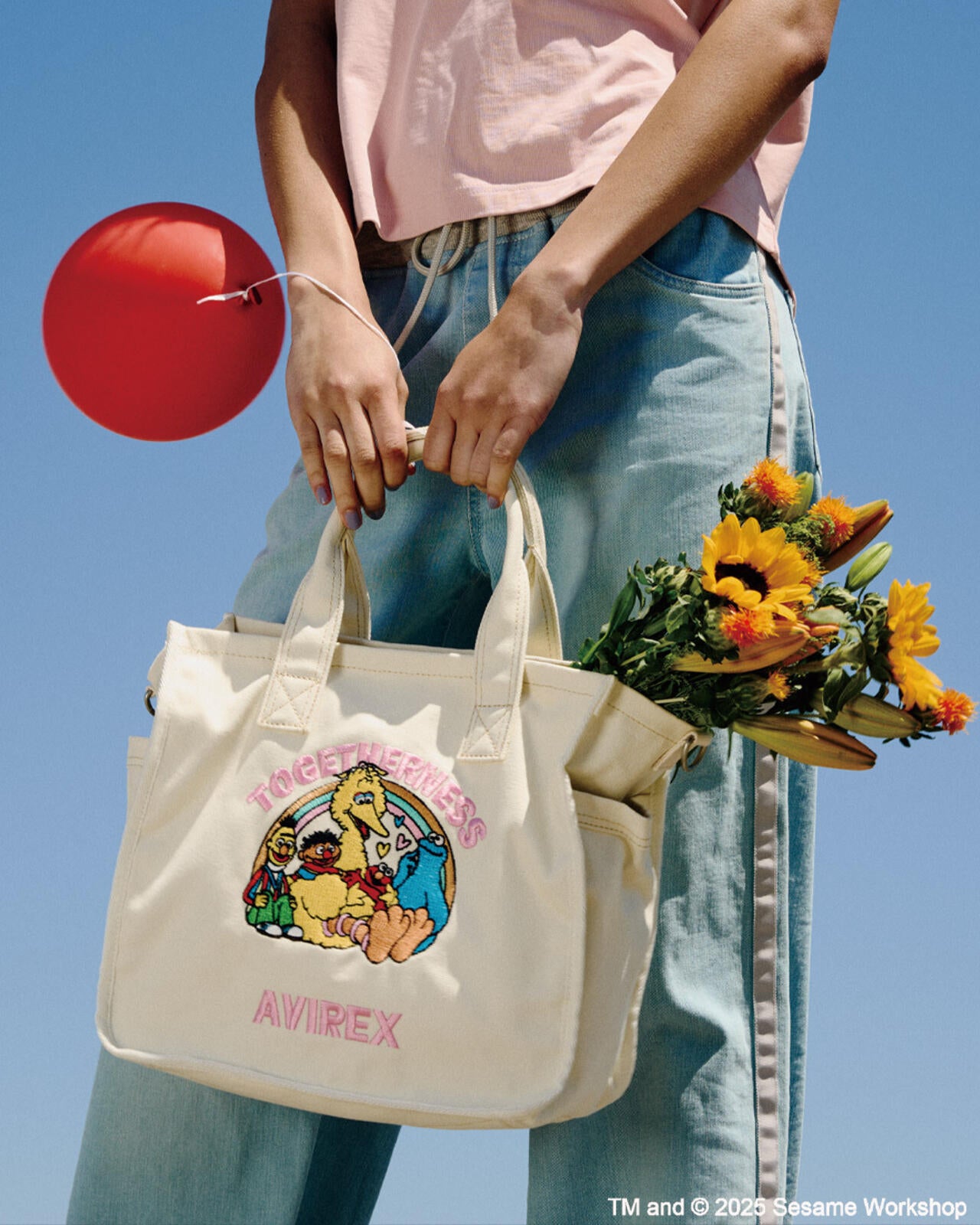 《SESAME STREET meets AVIREX》 CANVAS TOTE BAG