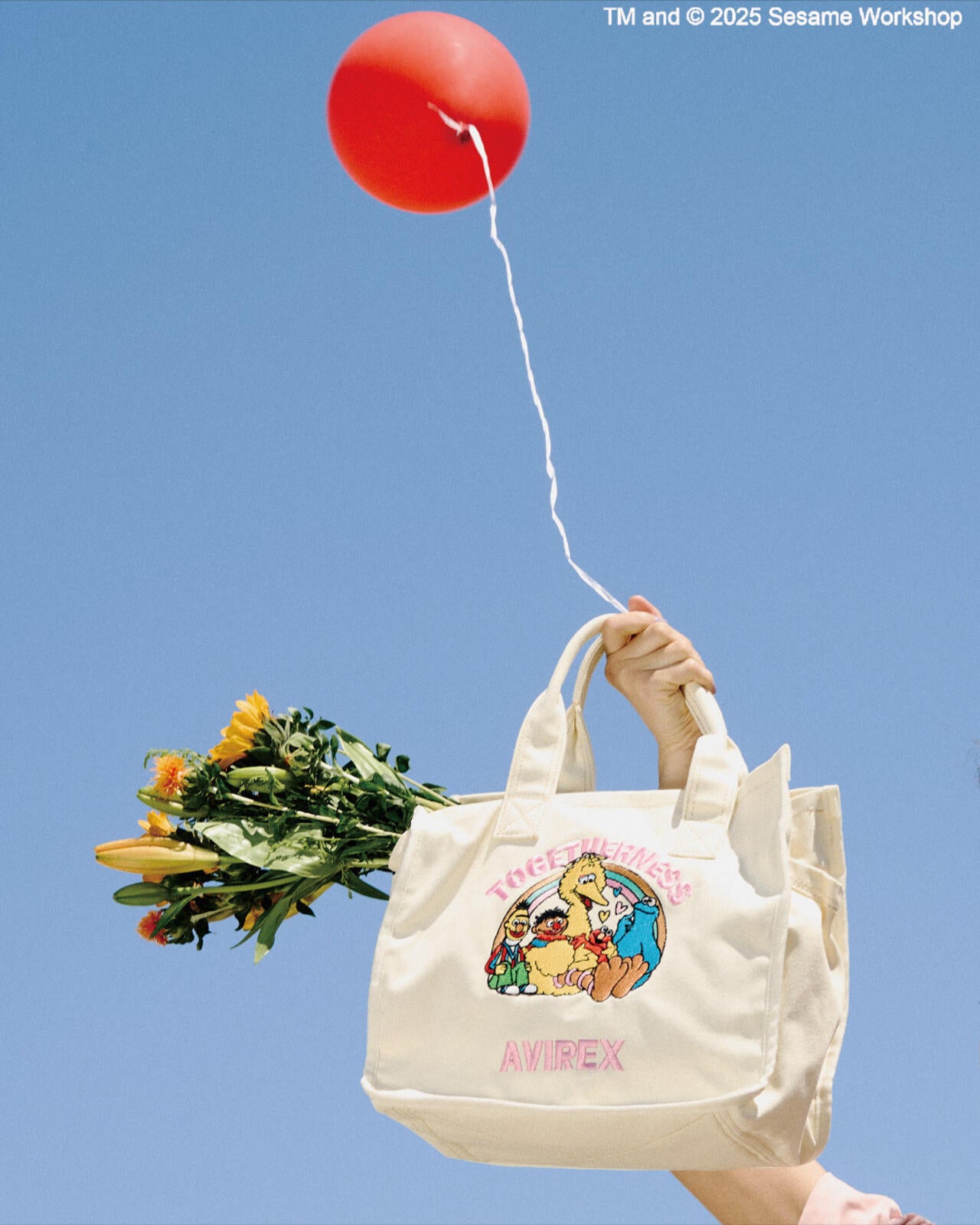 《SESAME STREET meets AVIREX》 CANVAS TOTE BAG