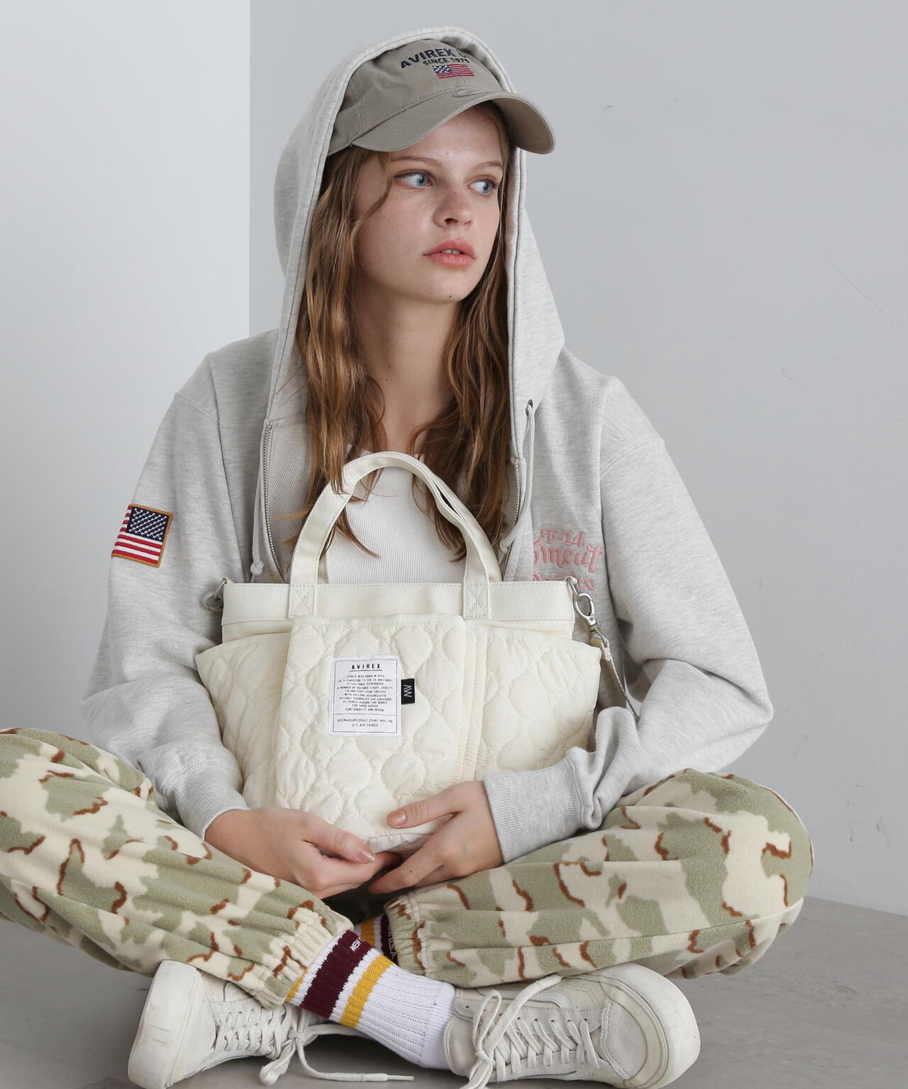 《限定》QUILTING GARDENING TOTE BAG/キルティングガーデニングトート